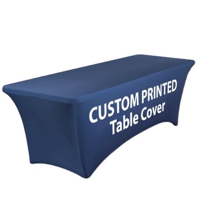 Customized Table Cloth Full Color Printing Trade Show Table Cloth